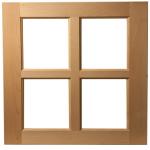 Unfinished Maple Open For Glass Door